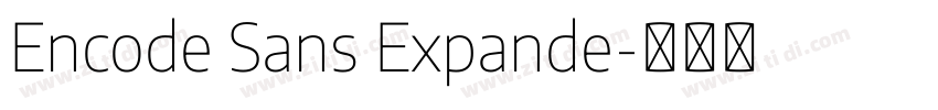 Encode Sans Expande字体转换
